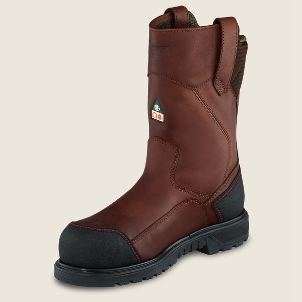 Red Wing Safety Bot Erkek - Brnr Xp - 11-Inch Waterproof Csa Toe Pull-On - Kahverengi/Siyah - 67VWUM